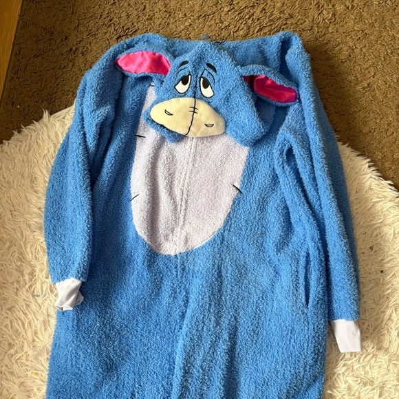 Disney Eeyore Union Suit Costume Jumpsuit XL Halloween Donkey - Picture 3 of 5